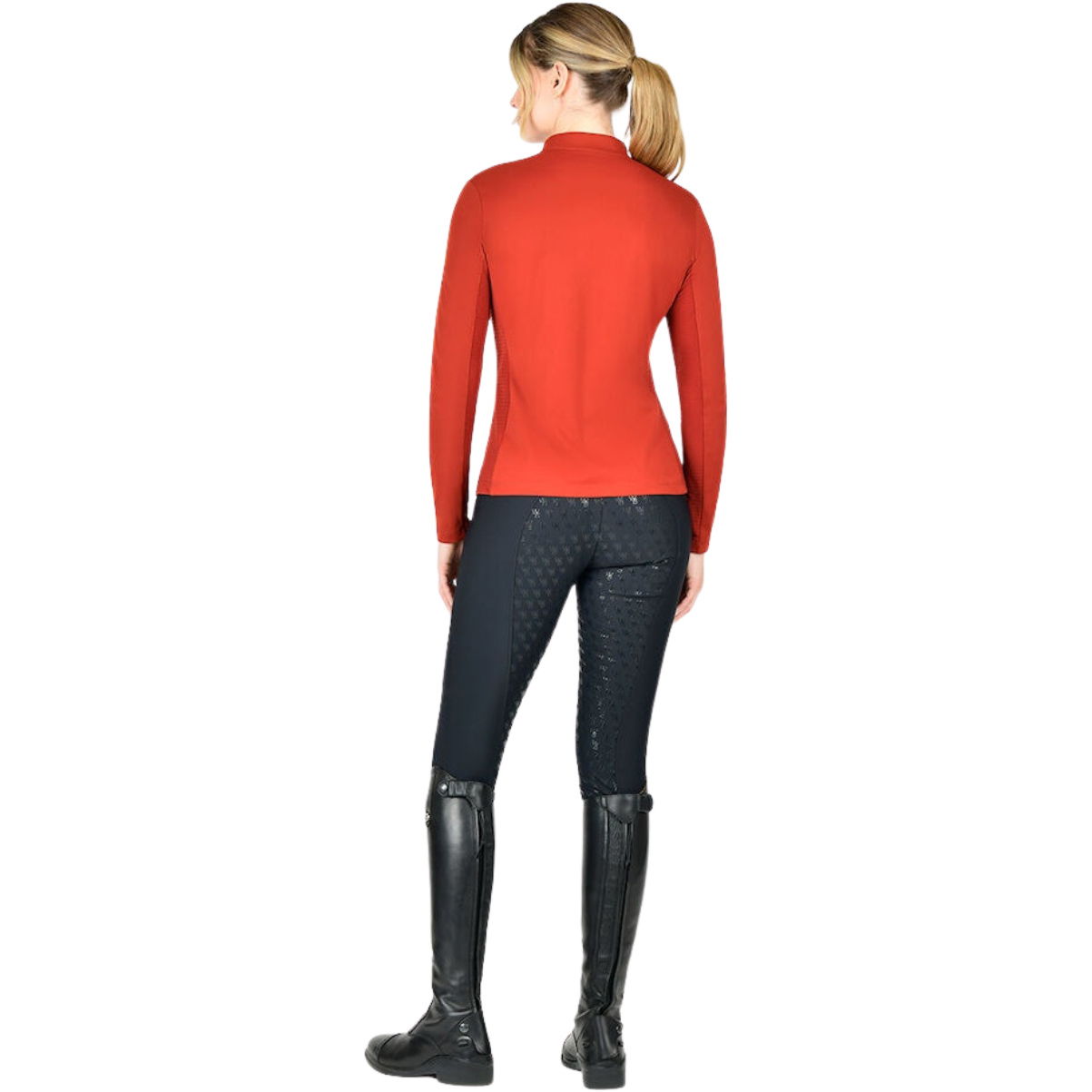 WeatherBeeta Womens Reno Long Sleeve Riding Top 1023216 - Red Ochre
